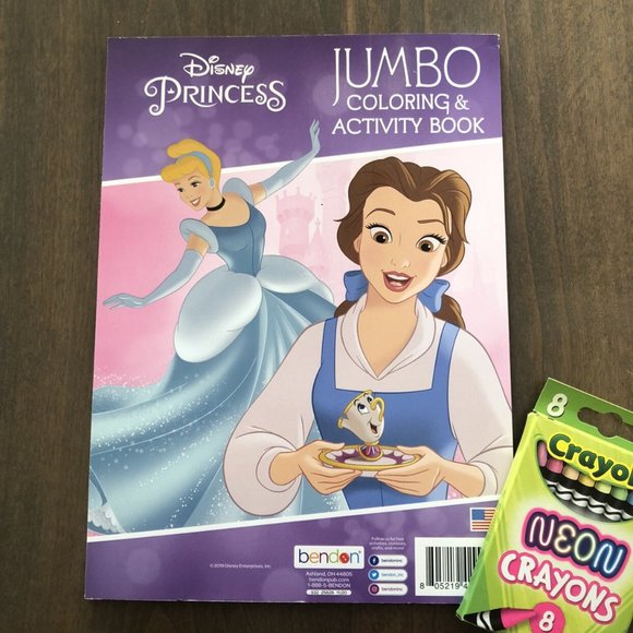 👑Disney Princess Coloring & Activity Book W/Crayons - Picture 6 of 7